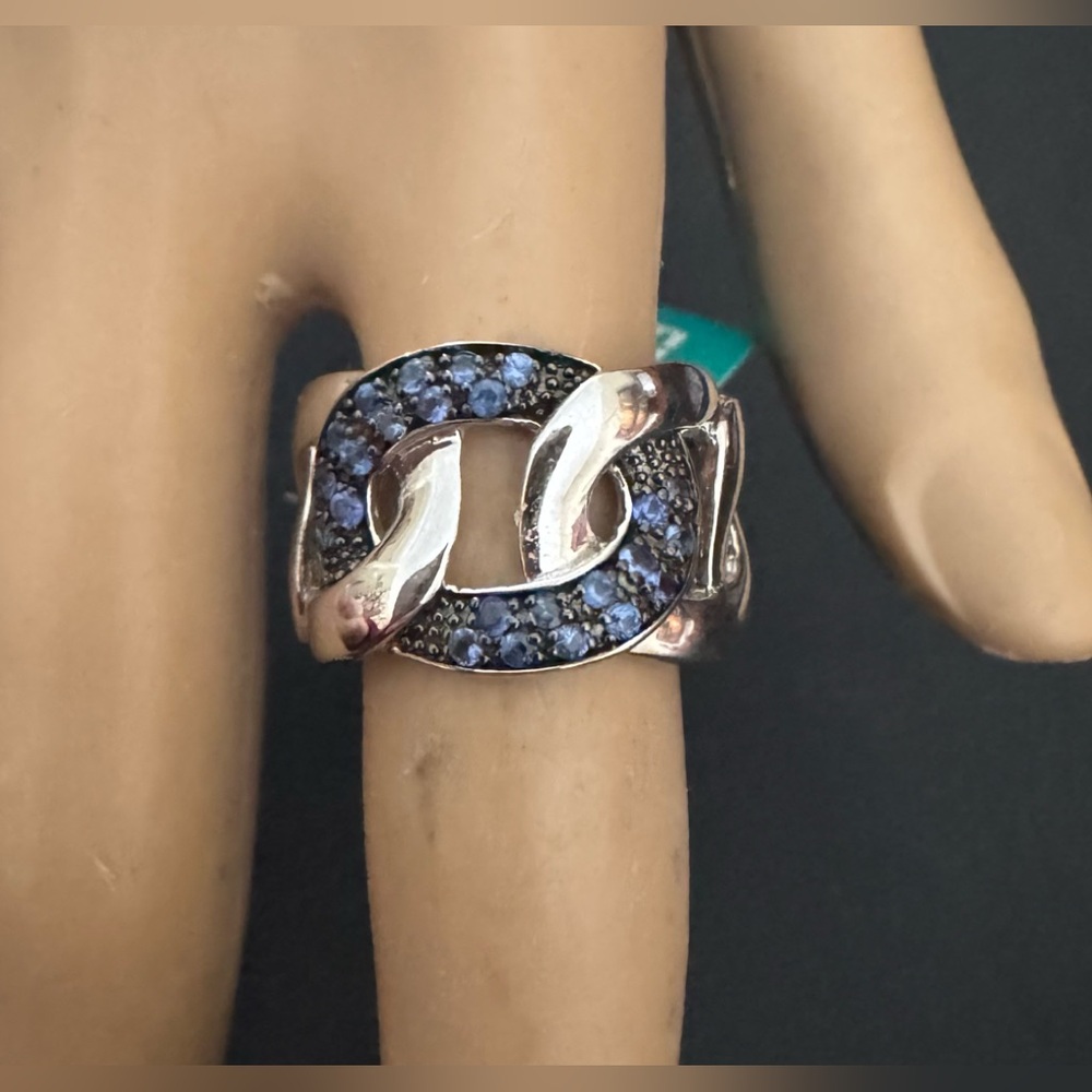 NIB EFFY Sapphire & Sterling Silver Ring - Picture 5 of 10